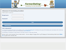 Tablet Screenshot of farmerdating.dk